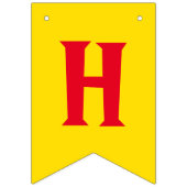 原色の赤く黄色い青の第1誕生会 バンティングフラッグ (第2の旗)