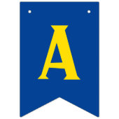 原色の赤く黄色い青の第1誕生会 バンティングフラッグ (第3の旗)