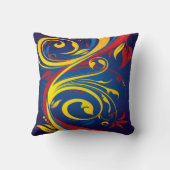 原色アメリカのMoJo枕 クッション (裏面)