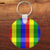 原色チェック キーホルダー (正面)