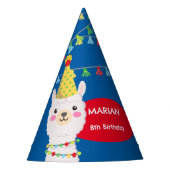 原色ラマ パーティーハット (正面)