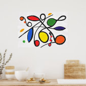 原色抽象芸術ポスター ポスター (キッチン)