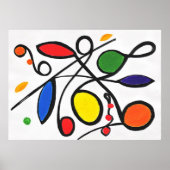 原色抽象芸術ポスター ポスター (正面)