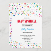 原色紙吹雪テーマ 招待状 (正面/裏面)