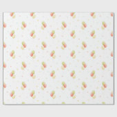 原色誕生日バルーンの折り返し紙 ラッピングペーパー (フラット)