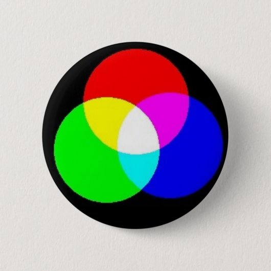 原色- EDITこれ上のあなた自身の文字 缶バッジ (正面)