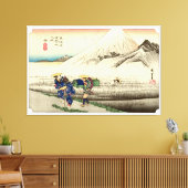 原駅東海道ロ浮世絵ヴィンテージ 日本の キャンバスプリント (インサイチュ (リビング))