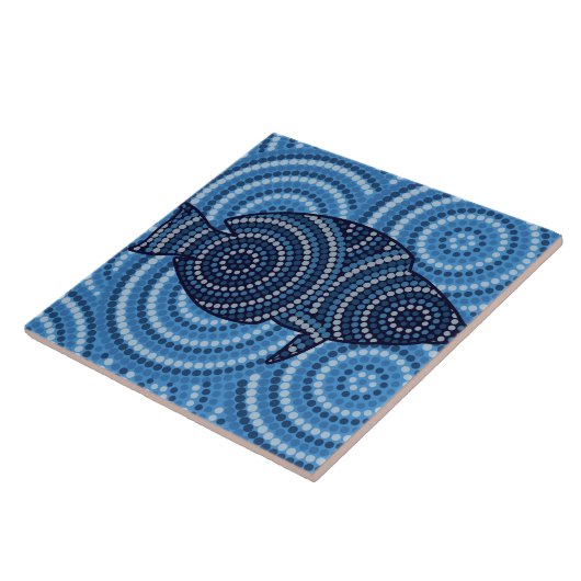 原魚絵画点 タイル (側面)