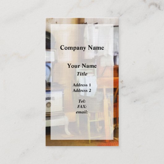 厨房における洗濯乾燥 名刺 (正面)