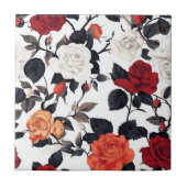 厨房エレガント床用バラセラミックタイル タイル (正面)