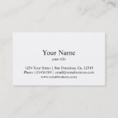 厨房カスタム料理器具名刺 名刺 (裏面)