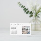 厨房及び風呂の改装業務 名刺 (スタンド正面)