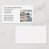 厨房及び風呂の改装業務 名刺 (正面/裏面)