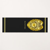 厨房警察のチーフバッジ ヨガマット (正面(横))