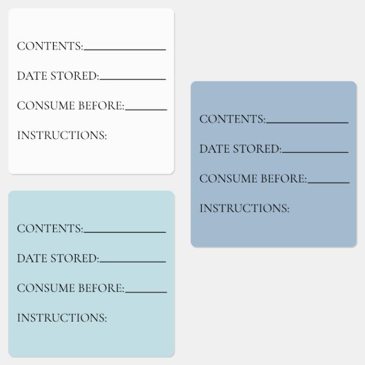 厨房食品用冷蔵庫・冷凍庫 ラベル (グループ)