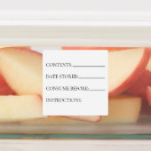 厨房食品用冷蔵庫・冷凍庫 ラベル (貼付)