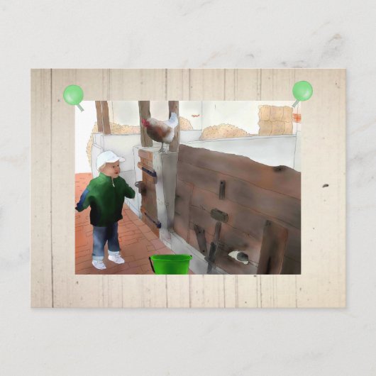 厩を変える ポストカード (正面)