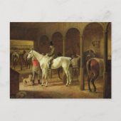 厩舎で ポストカード (正面)