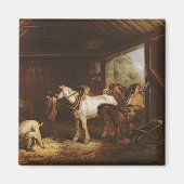 厩舎の中 マグネット (正面)