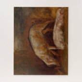 厩舎の豚 ジグソーパズル (縦)