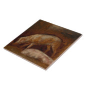 厩舎の豚 タイル (側面)