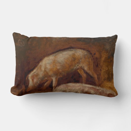 厩舎の豚 ランバークッション (正面)