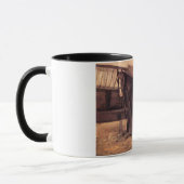 厩舎の赤みを帯びた馬馬 マグカップ (左)