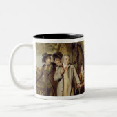 厳しいスチュワード、か不運な借用者(油 ツートーンマグカップ (左)