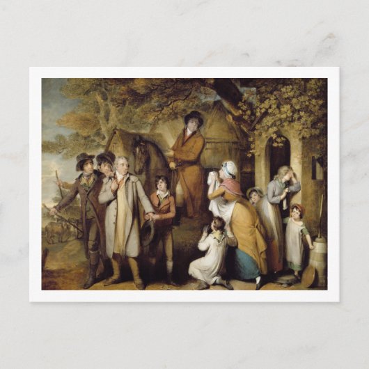 厳しいスチュワード、か不運な借用者(油 ポストカード (正面)