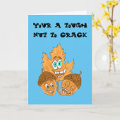 厳しいナットが良いグリーティングカードを取得 カード (黄色い花)