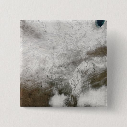 厳しい冬の嵐の衛星観測 缶バッジ (正面)