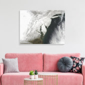 厳しい冬の嵐2 キャンバスプリント (インサイチュ (リビング))