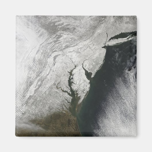 厳しい冬の嵐2 マグネット (正面)