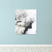 厳しい冬嵐 キャンバスプリント (インサイチュ (ウッドフロア))