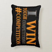 「厳しい大会」かわいいデザイン。買今 アクセントクッション (裏面(縦))