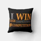 「厳しい大会」かわいいデザイン。買今 クッション (裏面)