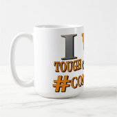 「厳しい大会」かわいいデザイン。買今 コーヒーマグカップ (左)