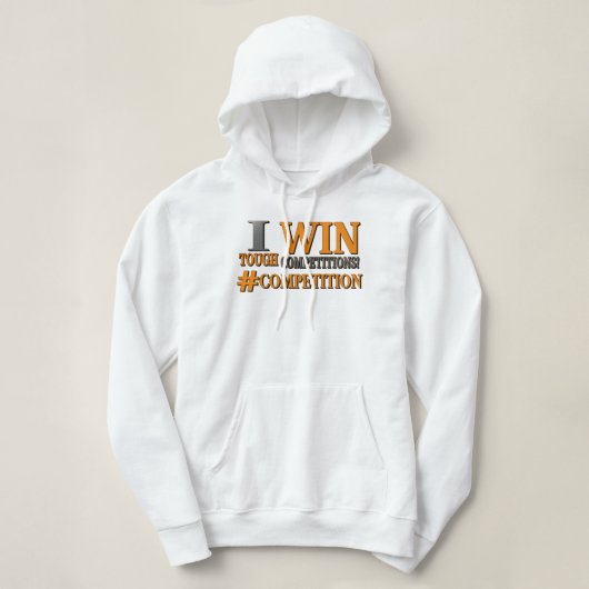 「厳しい大会」かわいいデザイン。買今 パーカ (デザイン正面)