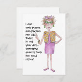 厳しい女警告は彼女が喜ぶ懸命だ (正面/裏面)