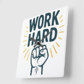 厳しい強欲の追求 スクエア壁時計 (傾斜)