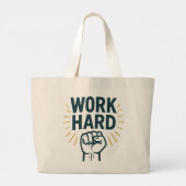 厳しい強欲の追求 ラージトートバッグ (裏面)