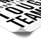 厳しい時は厳しいチームが続かない ポスター (角)