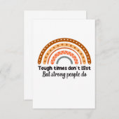 厳しい時は続かないが強い時は続く サンキューカード (正面/裏面)