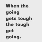 厳しい状況が続く引用文 シール (正面)