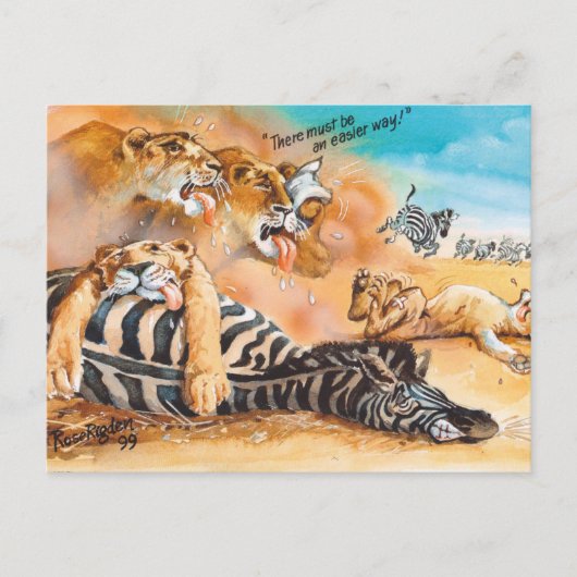 厳しい生活 ポストカード (正面)