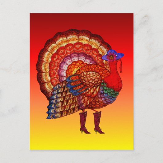 厳しい老鳥 ポストカード (正面)