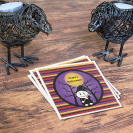 厳しい衣装の子供ハロウィーン紙ナプキンス