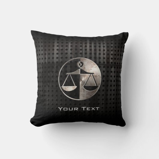 厳しい裁はかりで測判 クッション (正面)