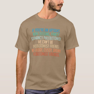 厳しい+酔っ払い+検査技師+友達が欲しい レトロ Tシャツ