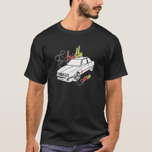 厳しくヨーロッパの黒BMW E30 DTM色 Tシャツ